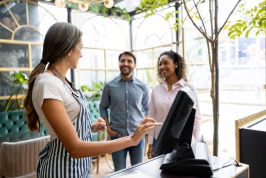 Hospitality team supporting guest communication and service workflow